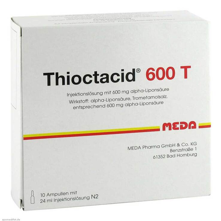 Thioctacid 600 T Injektionslösung, 10X24 ml