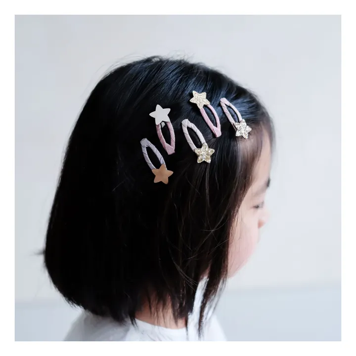 Mimi & Lula Lot 5 Mini Barrettes Stellina Sparkle | Rose