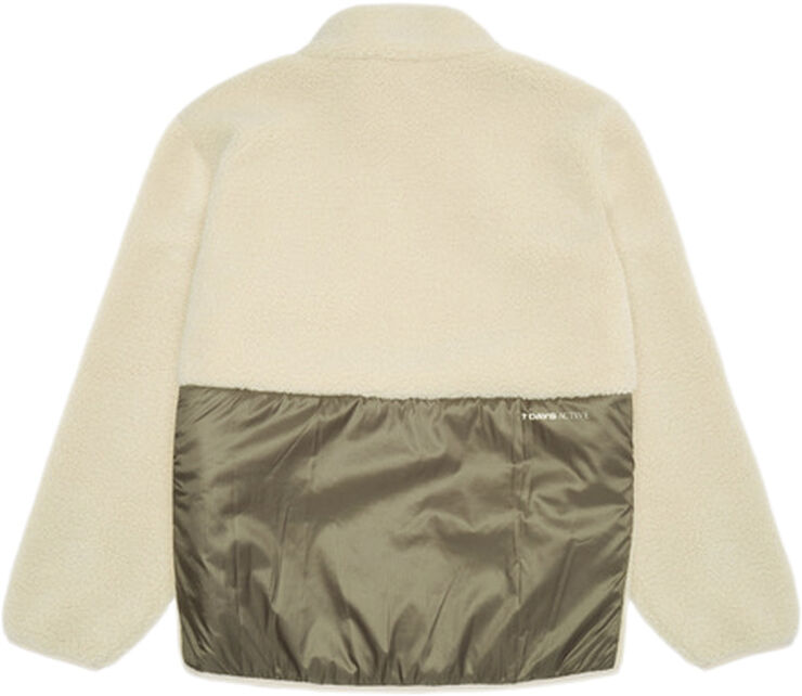 7 Days Active Fleece Jacket 838 silver gray/ major brown