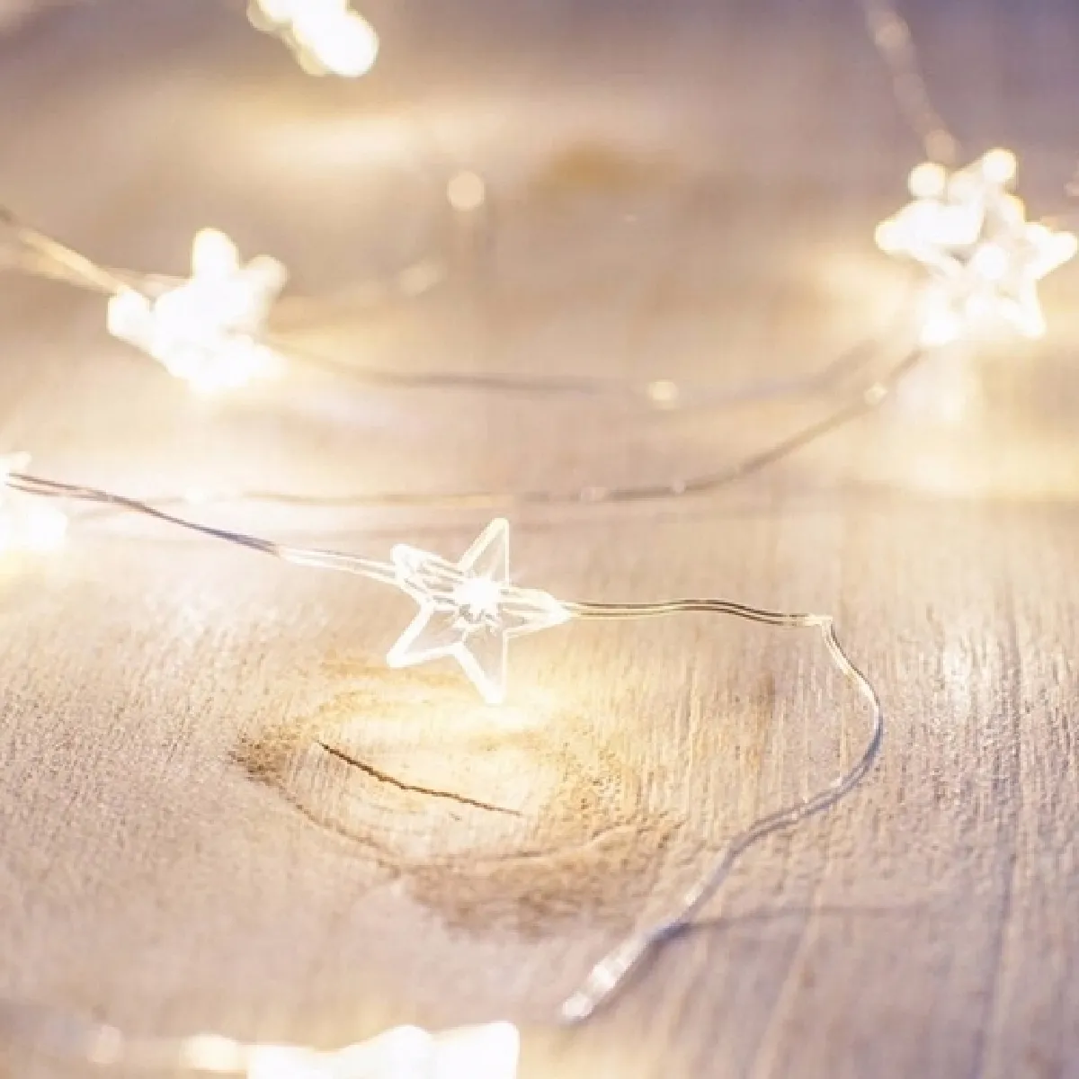 Wewoo Guirlande LED Fil Cuivre - Étoile