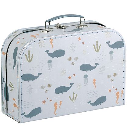 A Little Lovely Company Kofferset - 2 st. - 29x25,5 cm - Ocean