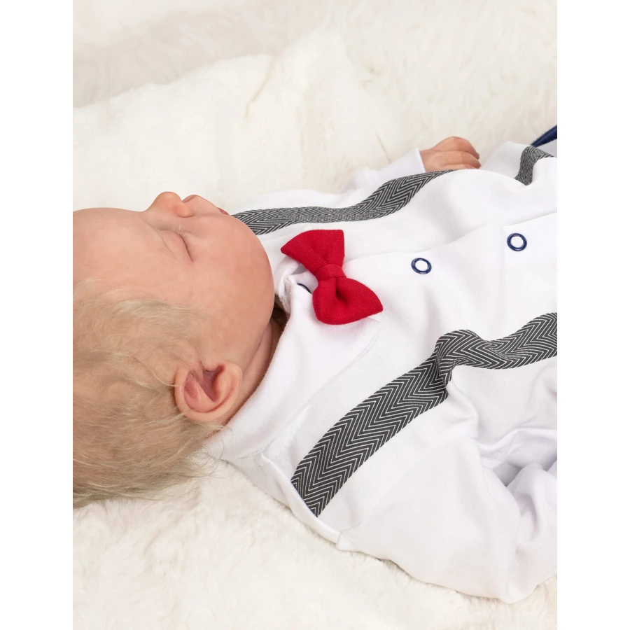 Baby Sweets Strampler Lieblingsstücke blau weiß navy