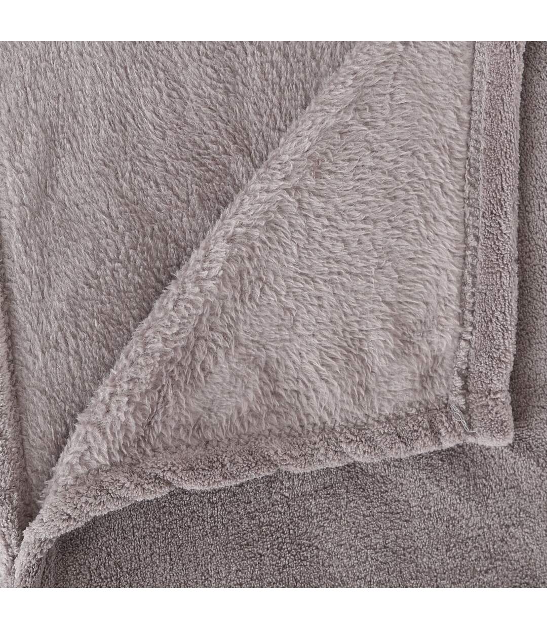 Plaid en Microfibre uni - 230x180 cm - Gris