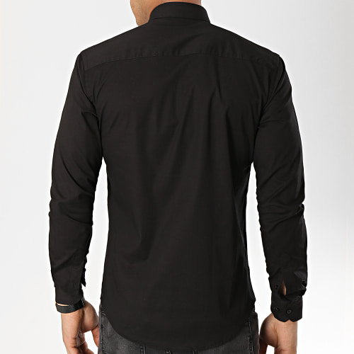 Chemise Manches Longues Slim Fit 158 Noir