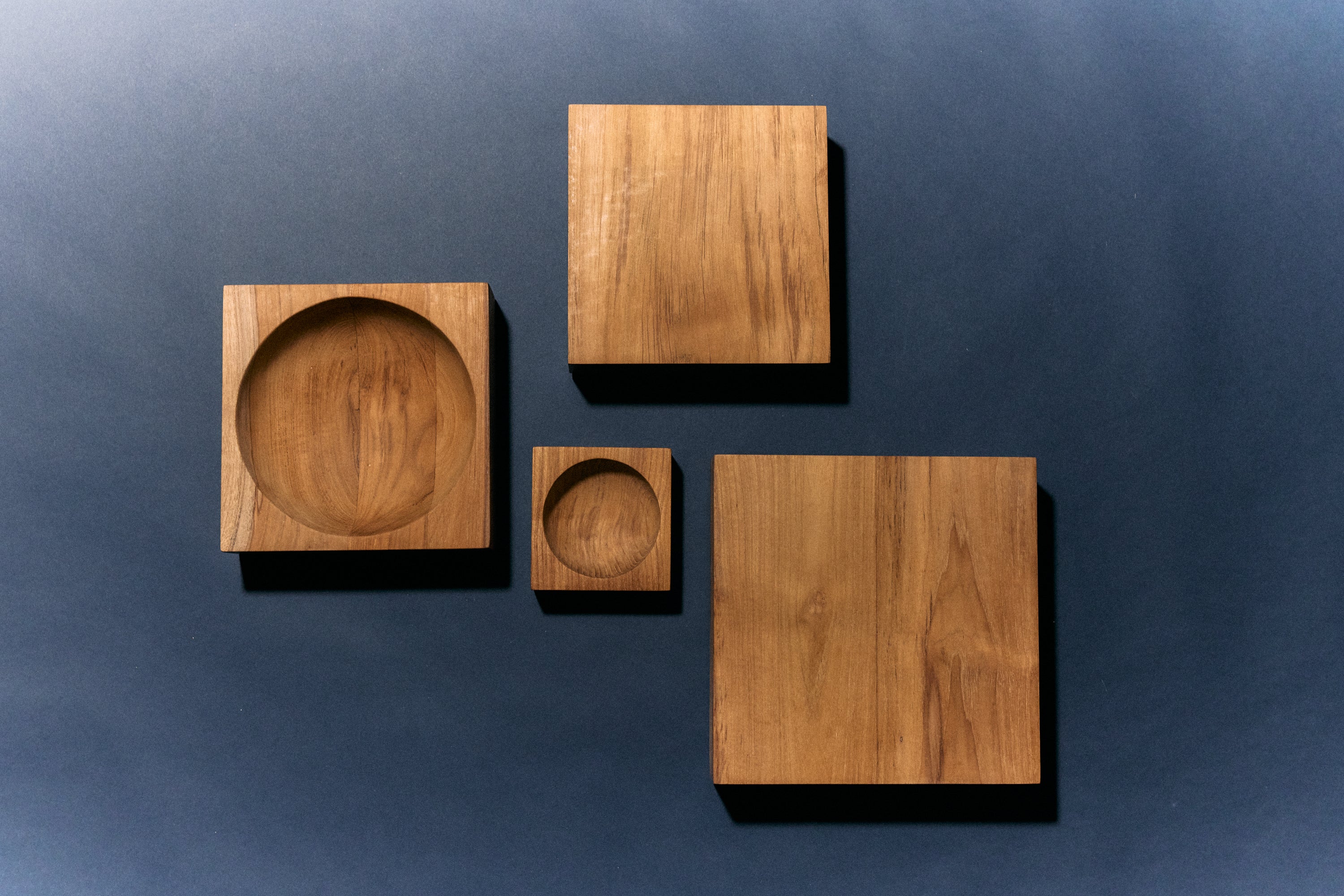 HKliving Teak Cube Plateau - Large