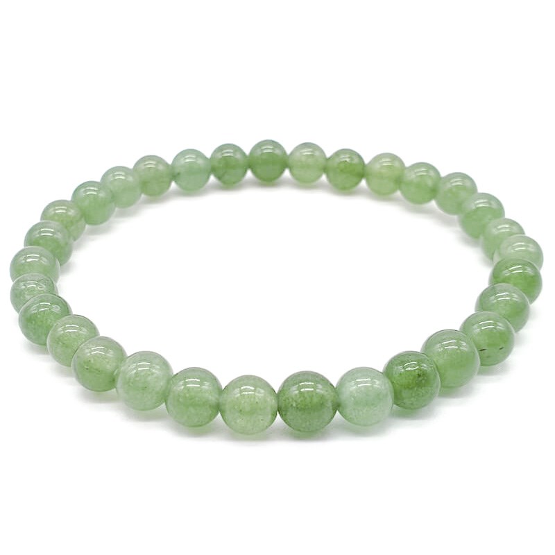 Bracelet extensible avec perles Aventurine Verte