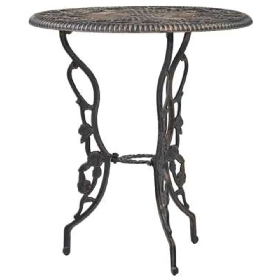 vidaXL - Bistroset - Bruin - Aluminium