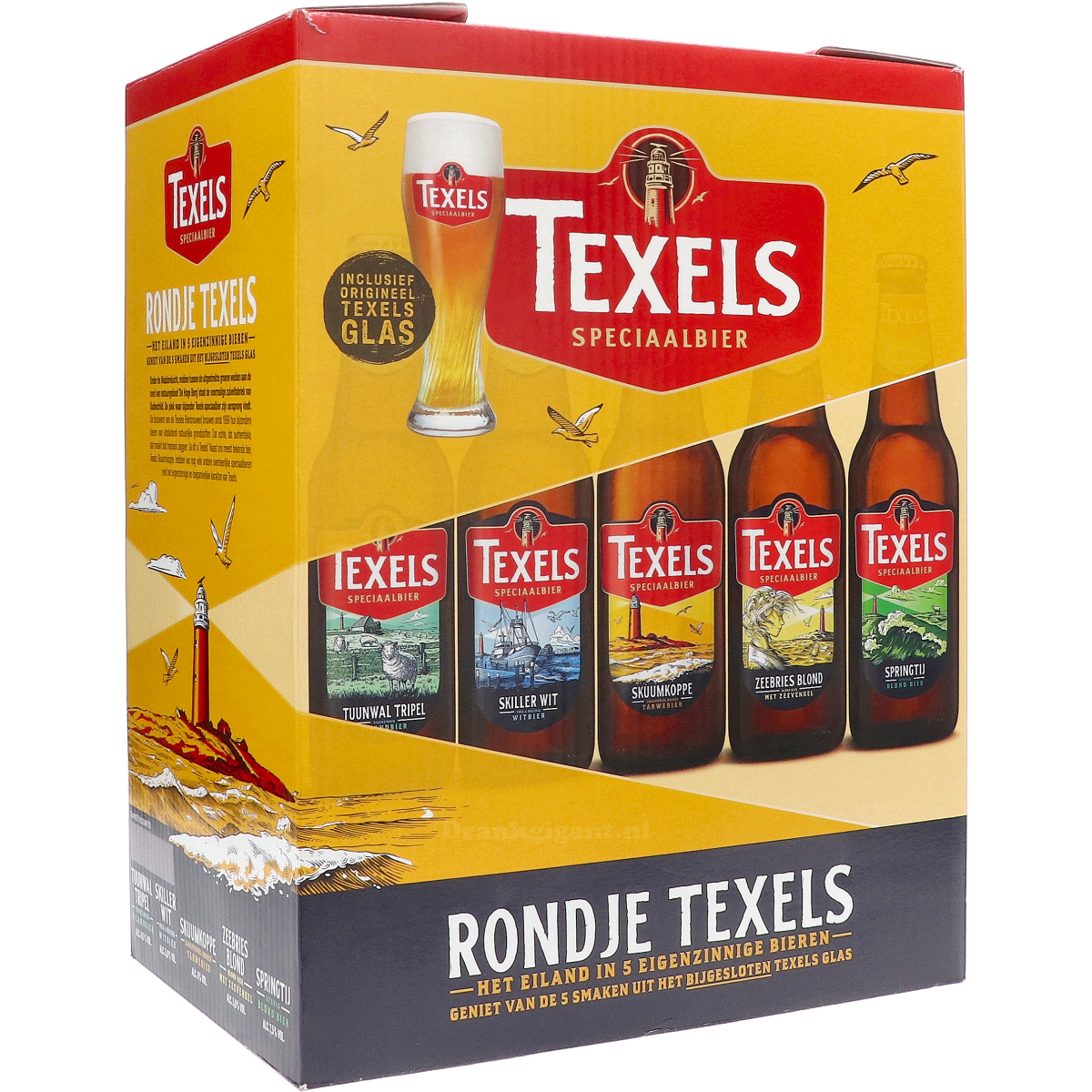 Texels Cadeaupakket Rondje Texels met Glas 150 cl