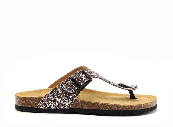 Plakton mules et sabots plats femme bolero 181671 multicolore