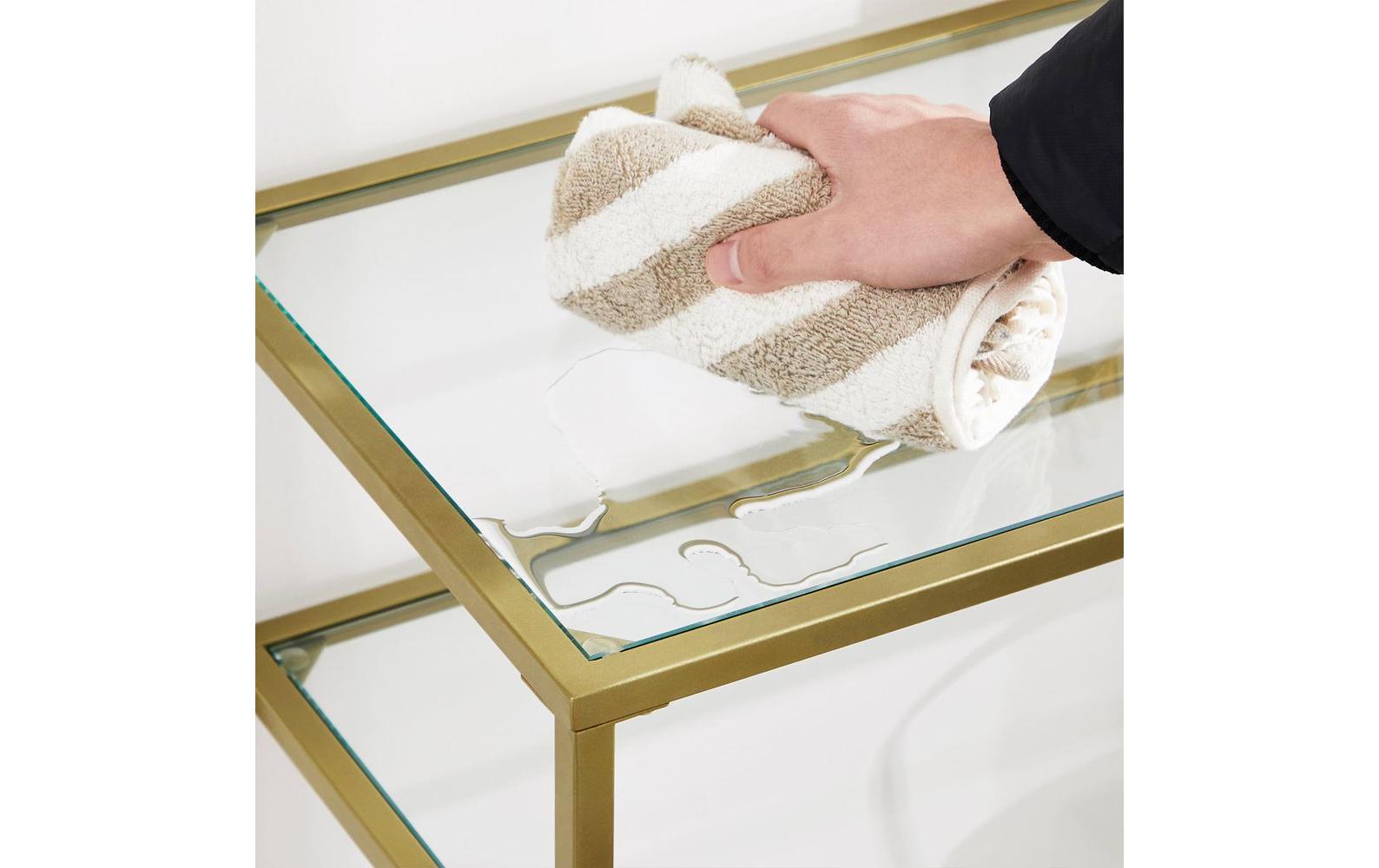 Konsolentisch 100 x 35 x 80 cm, GoldTV-Tisch