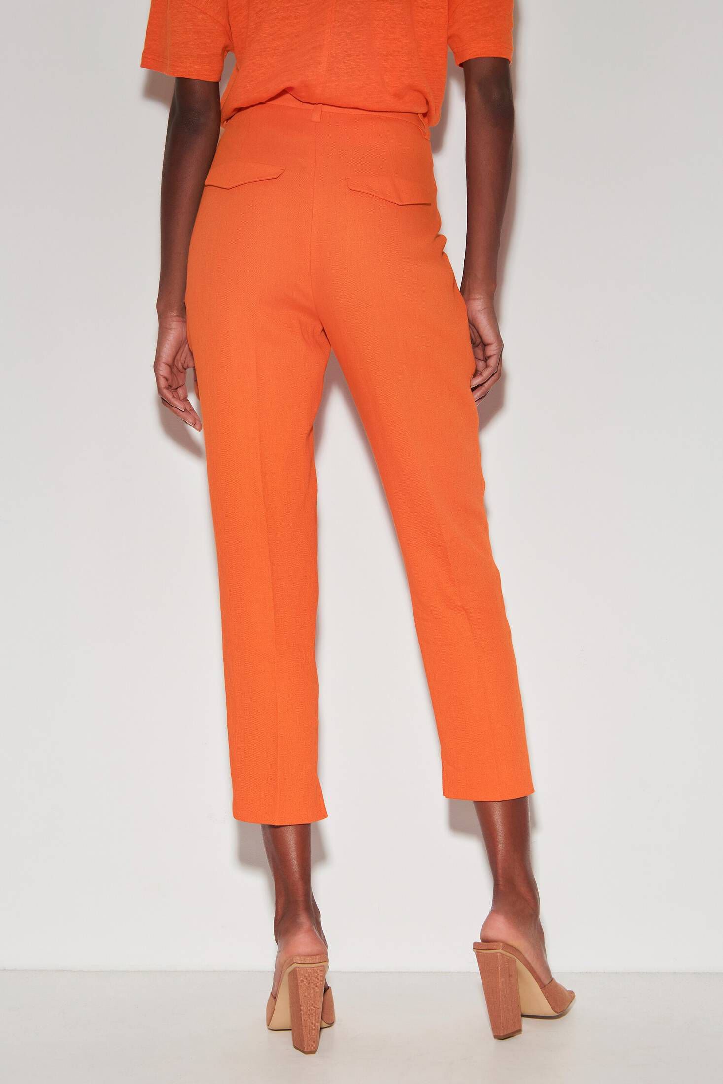 Luisa Cerano| Damen Hose aus Leinen-Viskose-Mischung