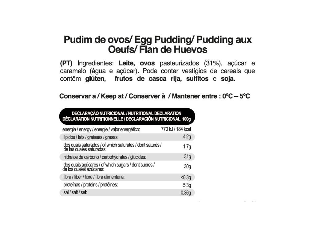 PUDIM DE OVOS FABRIDOCE 500G