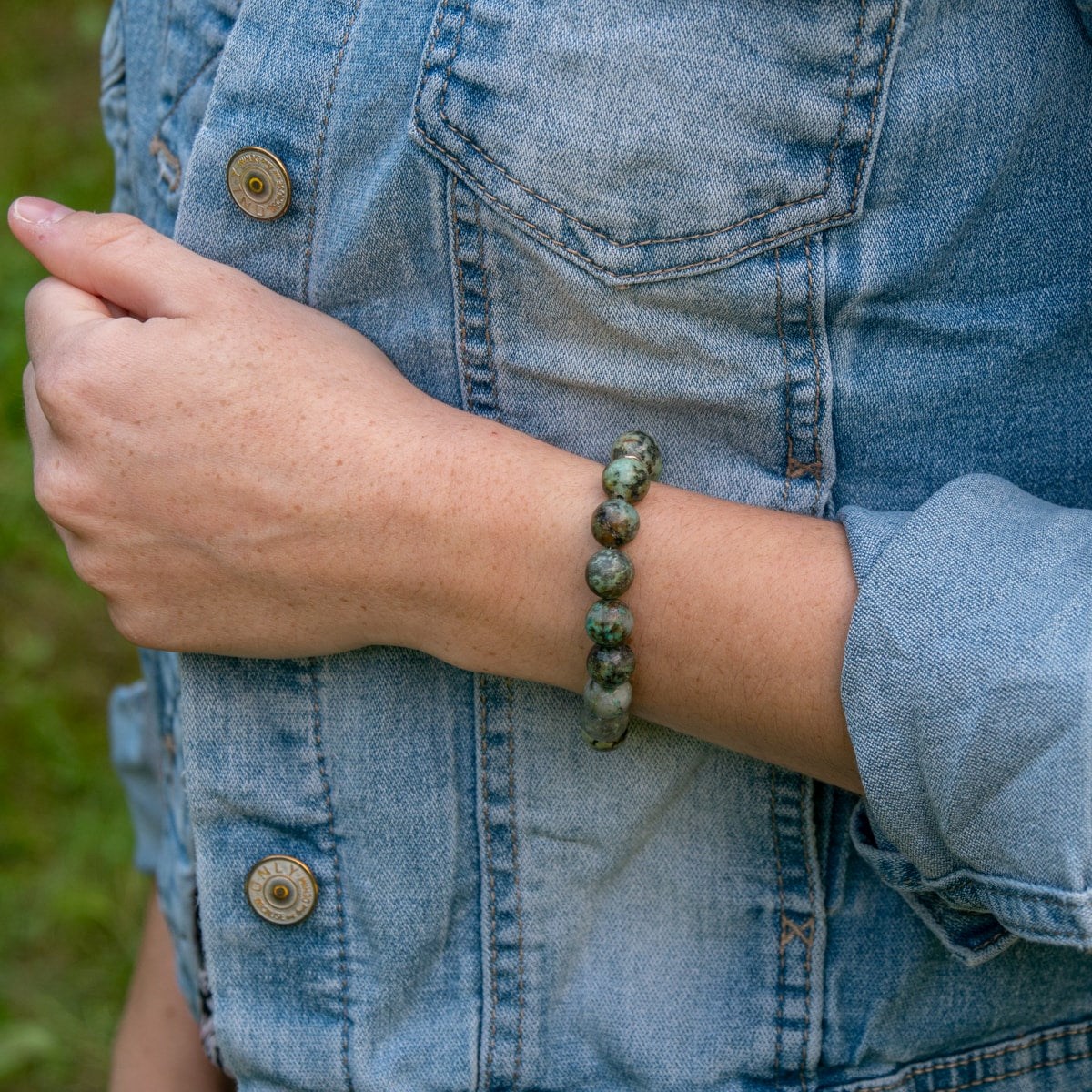 Bracelet Kamelia en pierres naturelles Turquoise Africain
