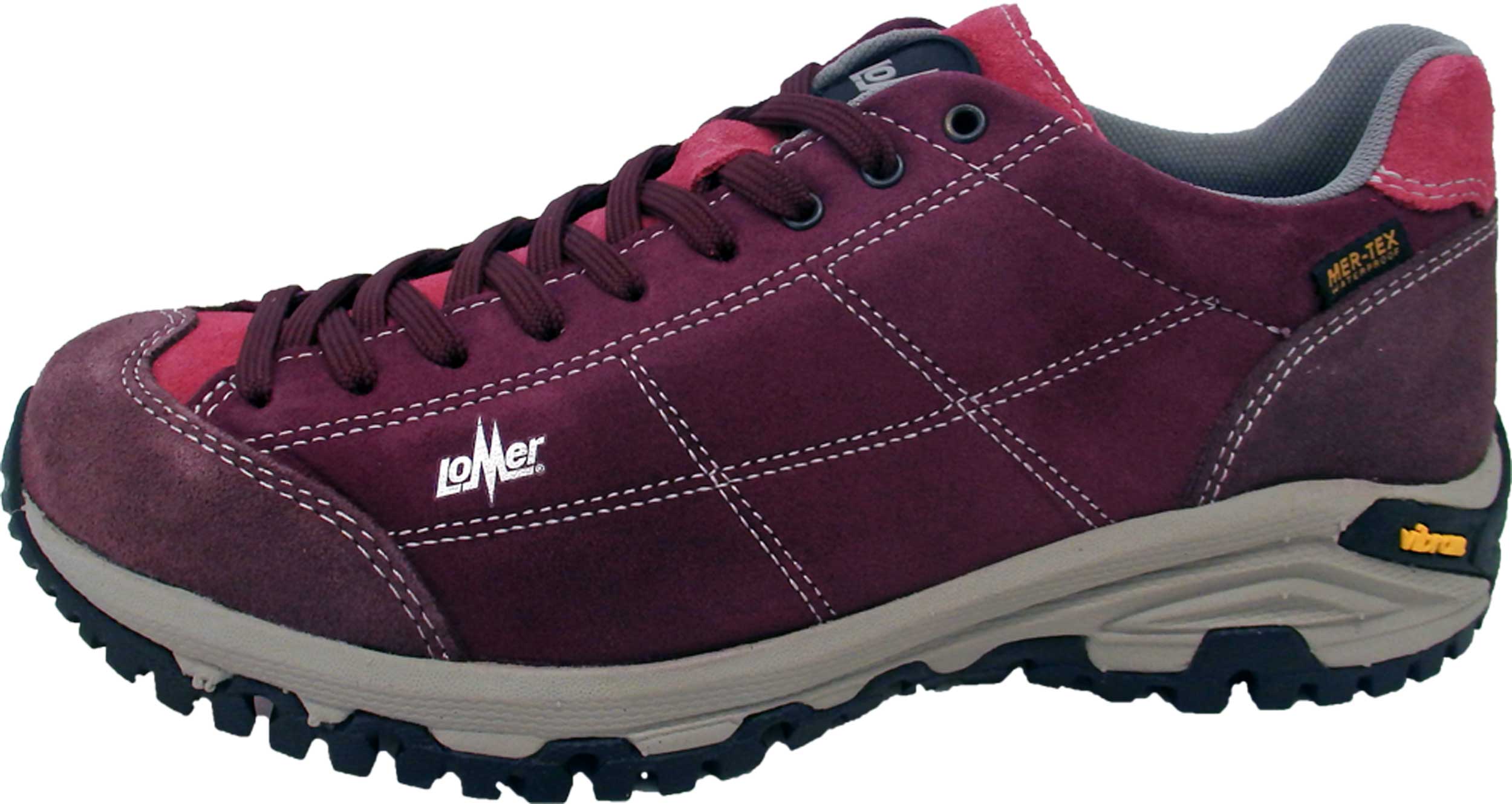 Lomer Trekking Schuh Maipos MTX suede cardinal/wine