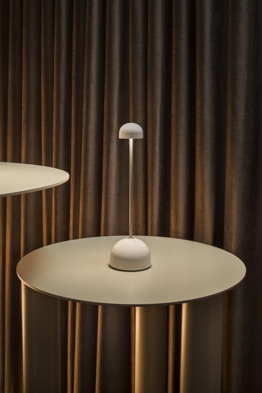 Marset Sips tafellamp LED oplaadbaar bruin/goud