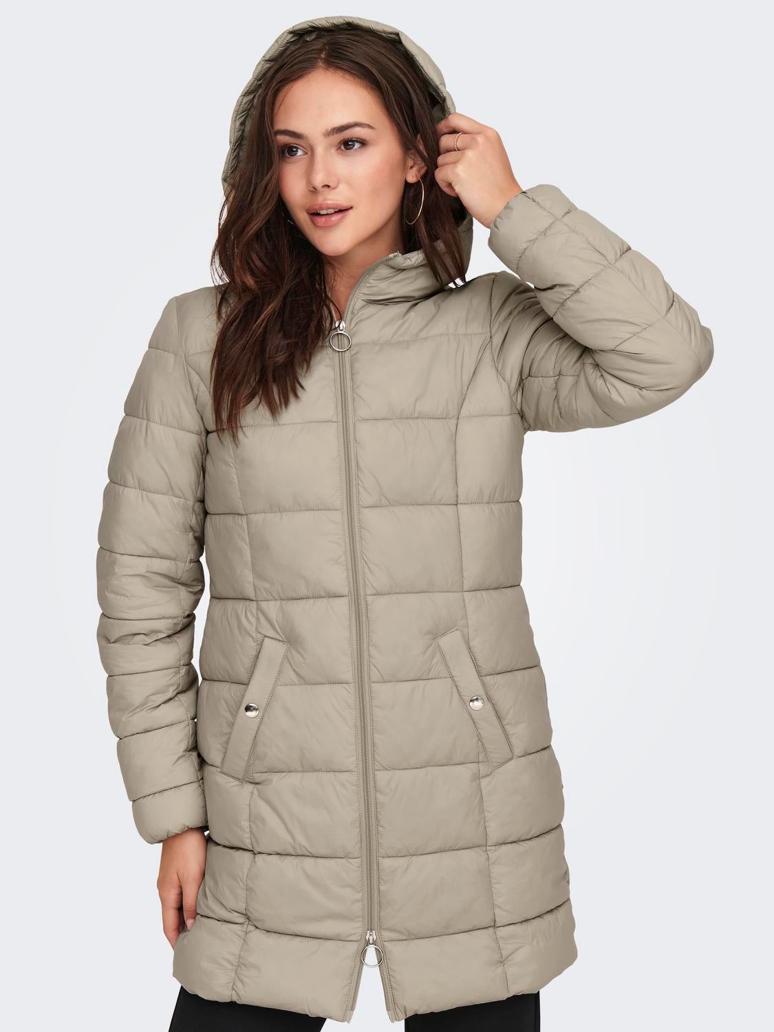 JDYZULU Steppmantel Simply Taupe