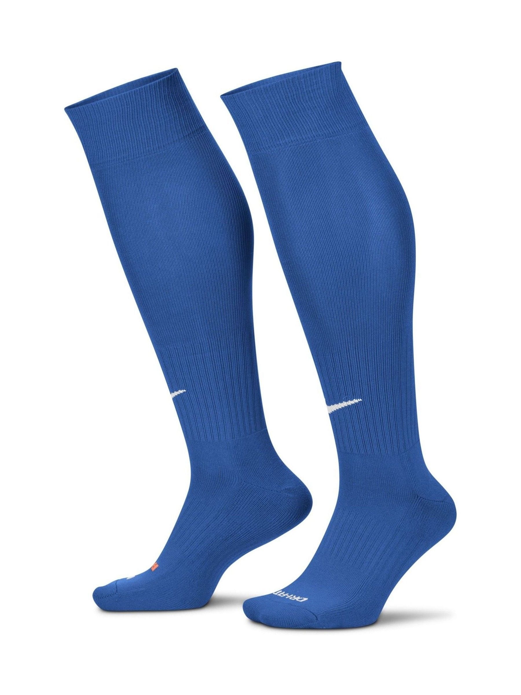 Blauw - Nike klassieke voetbalsokken tot aan de knie