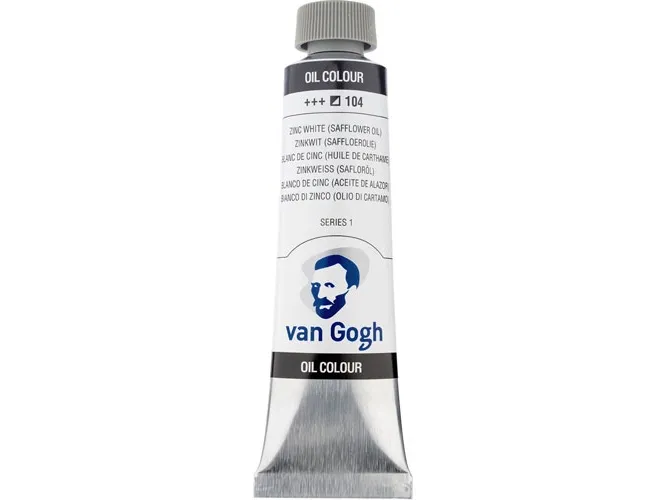 Van Gogh Oil Colour Tube Zinc White (Safflower Oil) 104