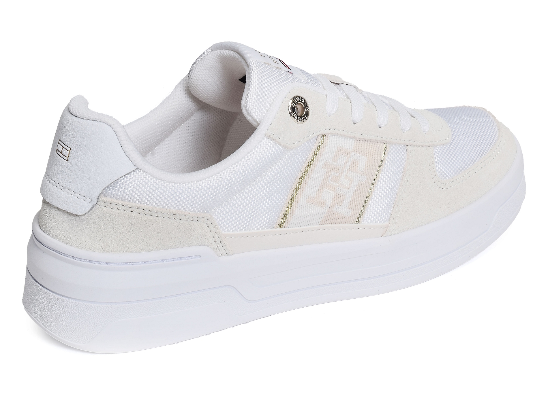 Basket sneaker with webbing 6950 blanc