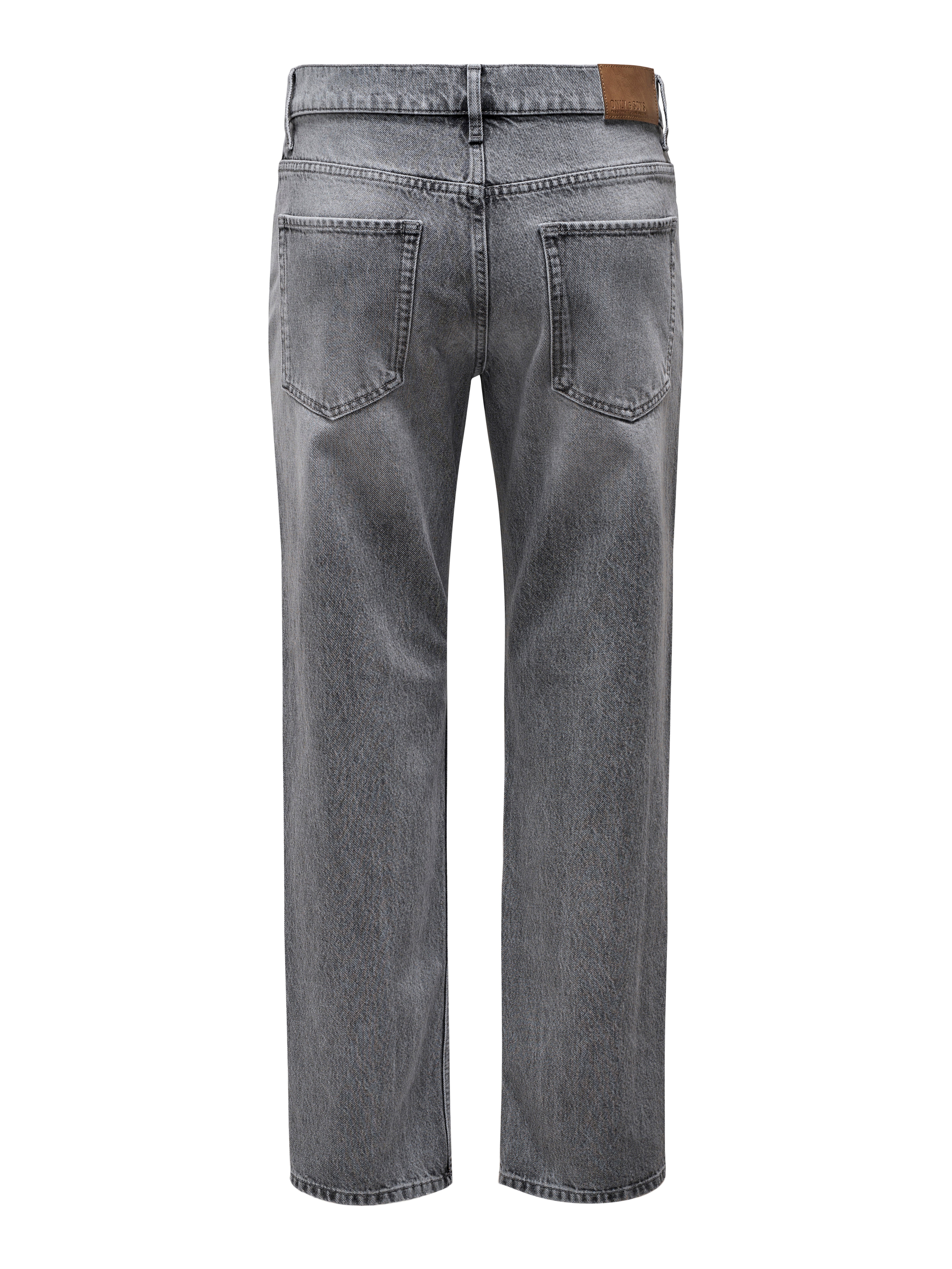 ONSEDGE Mid Rise Gerade geschnitten Jeans Medium Grey Denim