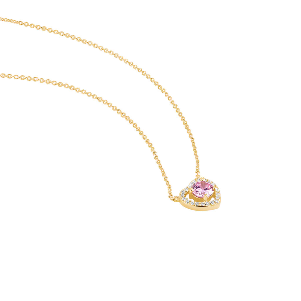 Collier Plaqué Or Jaune Alais Oxyde De Zirconium