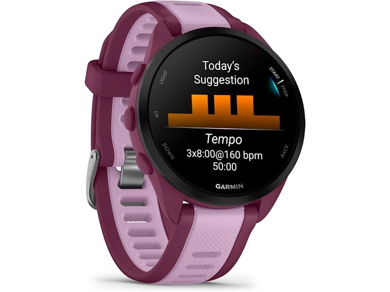 GARMIN Sportuhr Forerunner 165 Music Rosa Intelligente Laufuhr