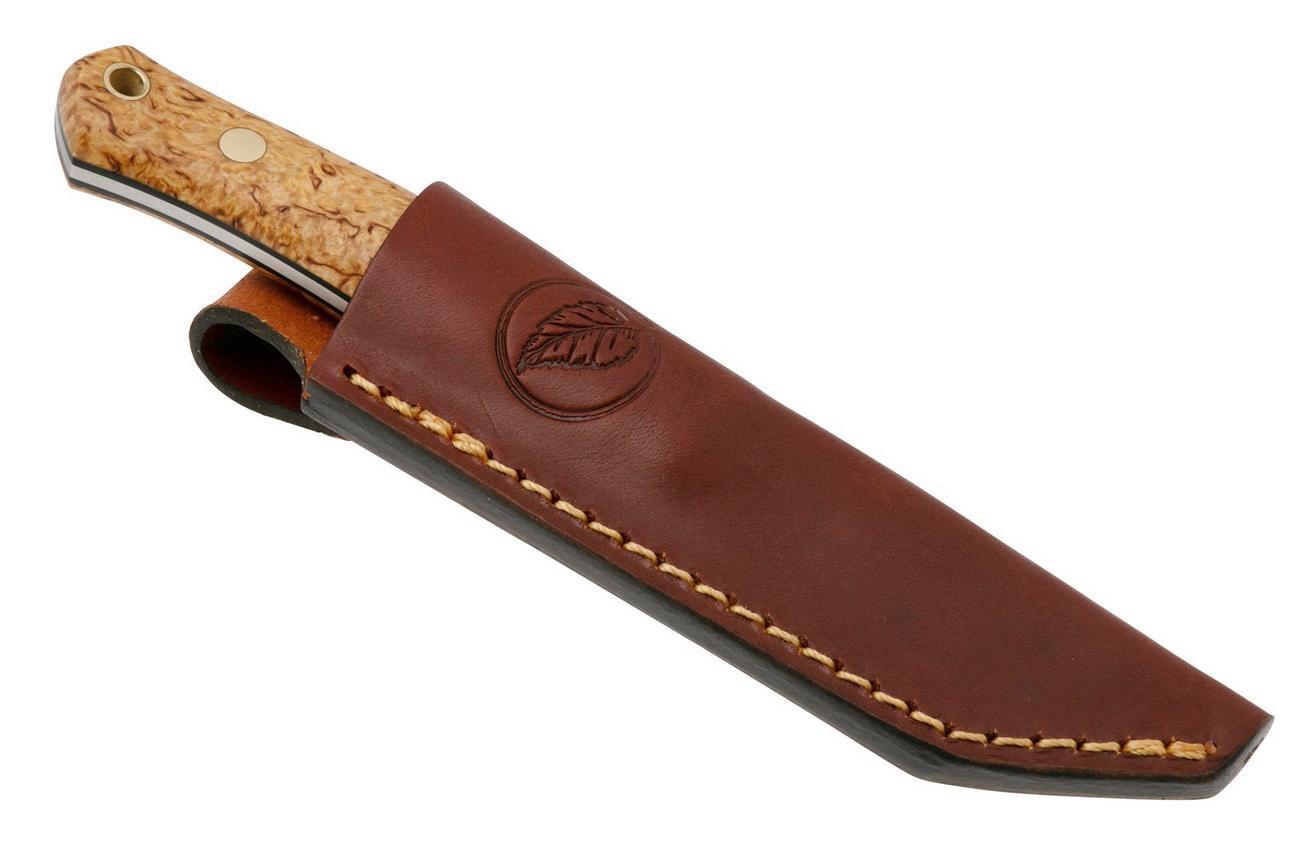 Casström No. 8 SFK 12808 Curly Birch, vaststaand mes