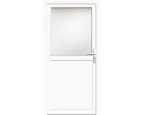 Zij-ingangsdeur, kunststof, ProM02, 980 x 2000 mm, wit/wit, DIN rechts, RC2