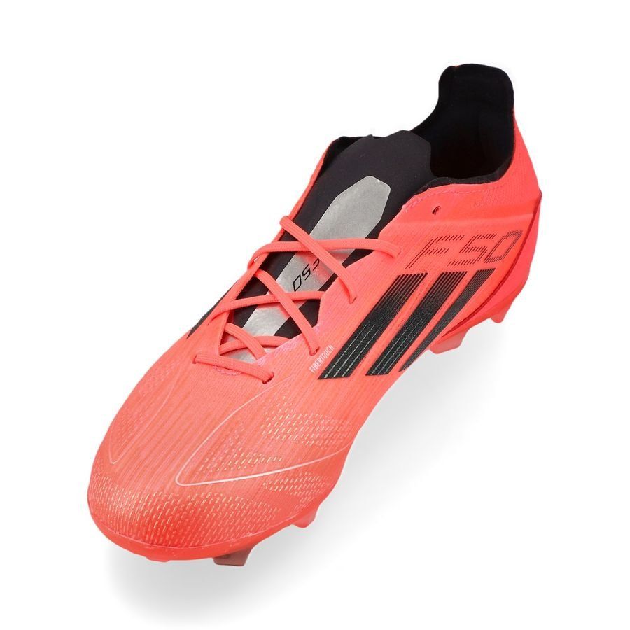 adidas F50 Pro FG Vivid Horizon - Turbo/Aurora Black/Argenté Enfant