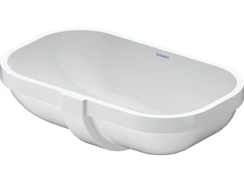 Duravit D-Code vask til - underlim 49cm uden hanehul med overløb