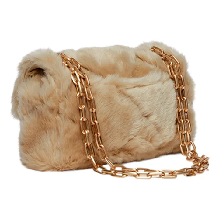 Vanessa Bruno Sac Nano Moon Fausse Fourrure | Beige