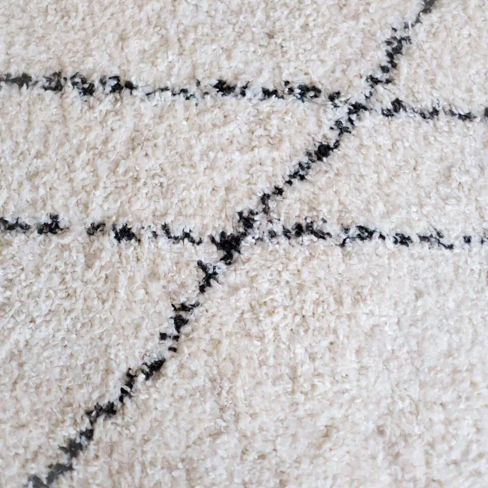 Interieur05 berber vloerkleed Allure wit/beige/zwart - 170 x 120 cm
