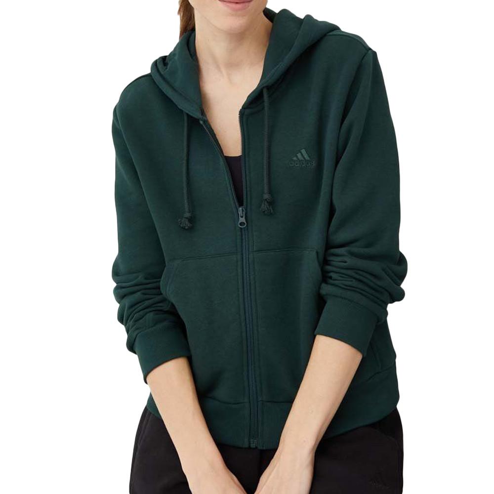 Adidas Sweat Zippé Vert Femme Adidas HN4216