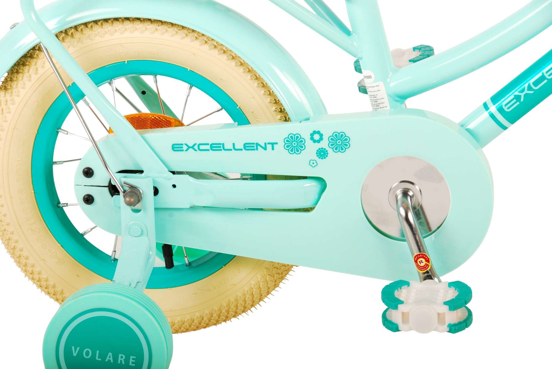 TPFSports Excellent Kinderfahrrad - Mädchen - 12 Zoll - Rücktritt + Handbremse - Grün