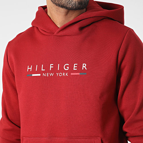 Sweat Capuche Hilfiger New York 9301 Bordeaux