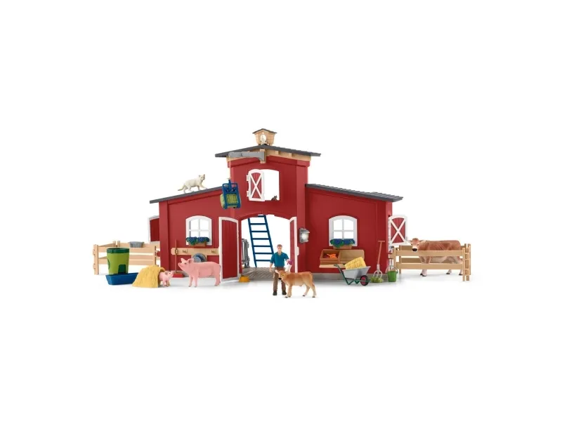 Schleich Red Barn with Animals and Accessories