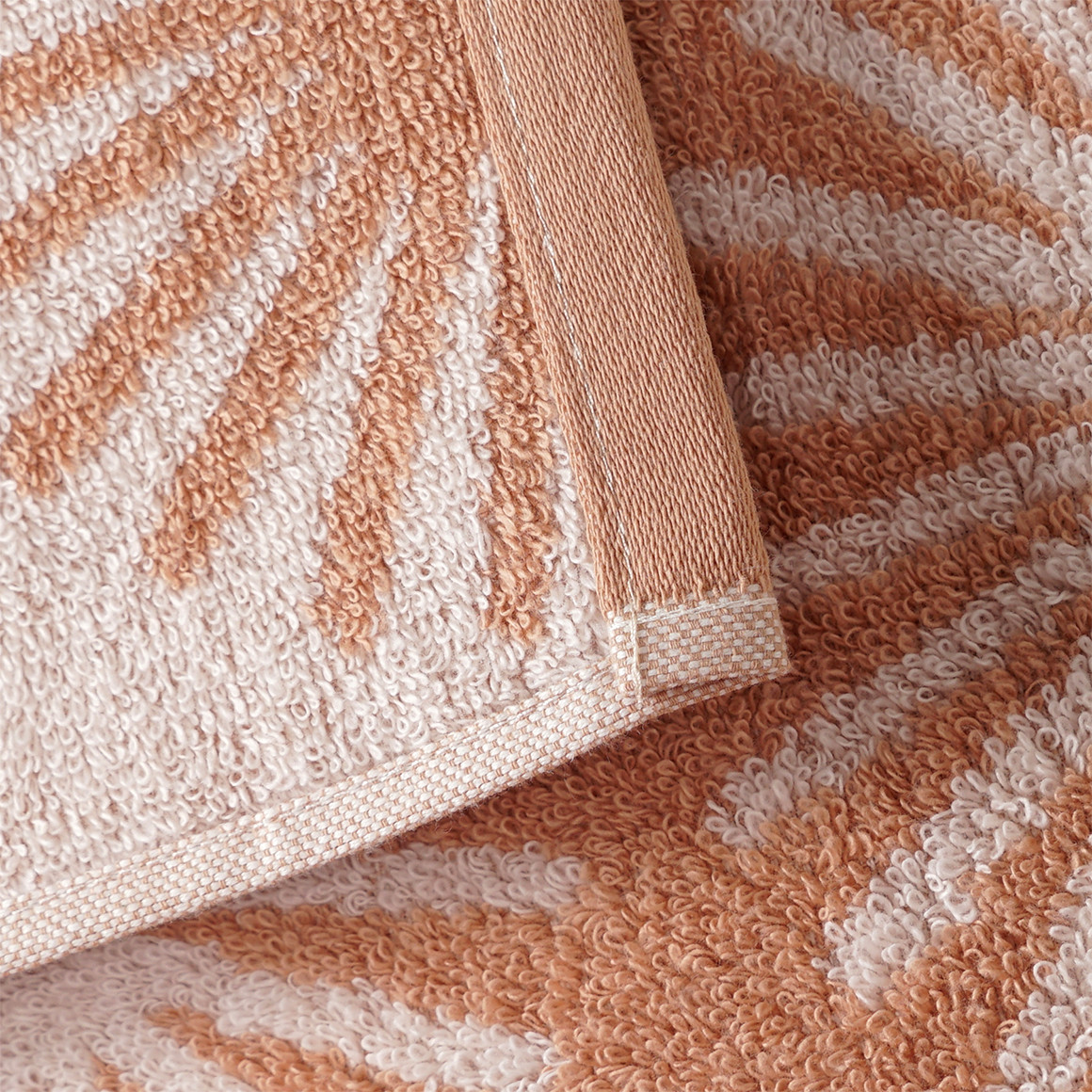 My Home Handtuch mit Sonnen-Muster terracotta