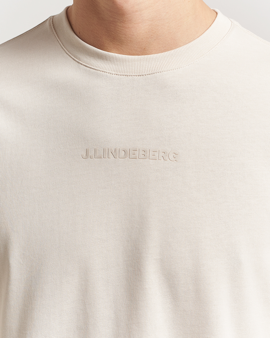 J.Lindeberg Hale Heavy Logo T-Shirt Moonbeam