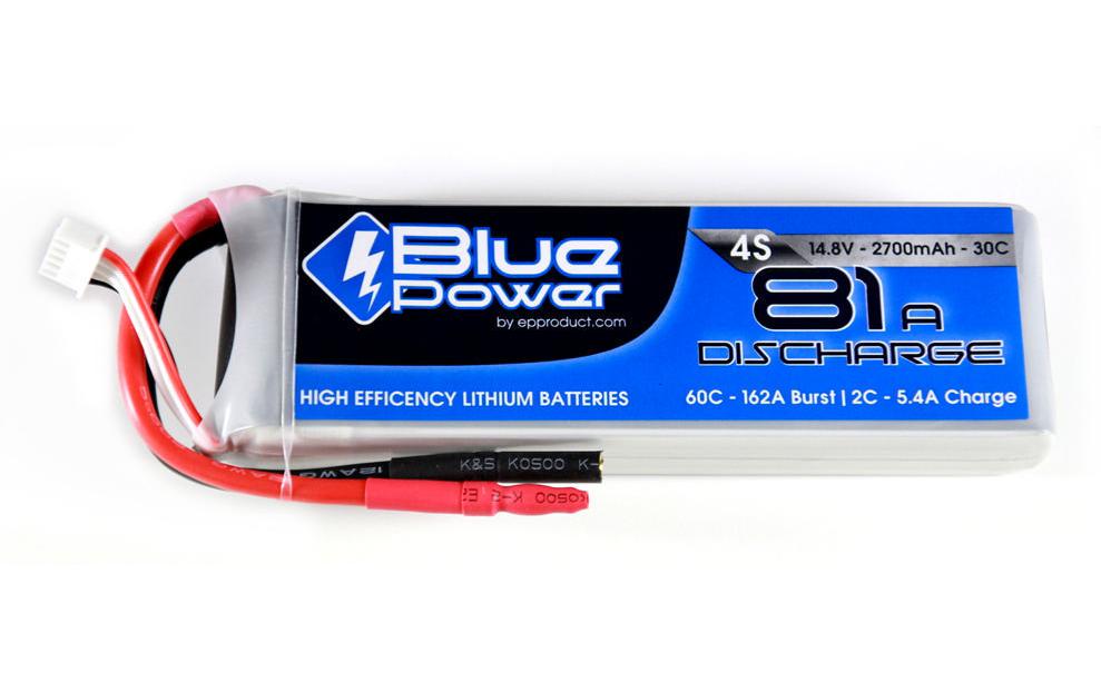 RC-Akku LiPo 2700 mAh 14.8 V 30C BluePower4S LiPo-Akku für Flugmodelle