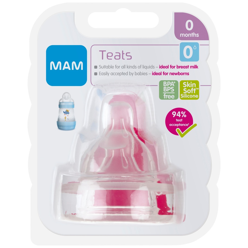 MAM Sauger für extra-langsame Durchflussgröße 0, 2er-Pack