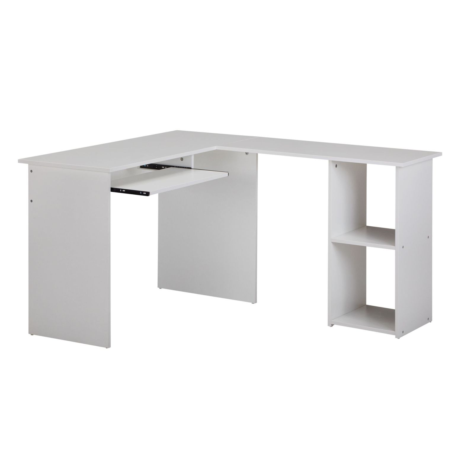 Eck-Schreibtisch - weiß - 140x120 cm