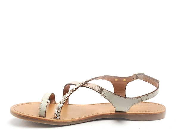 Les tropeziennes nu pieds plats femme hanano f beige