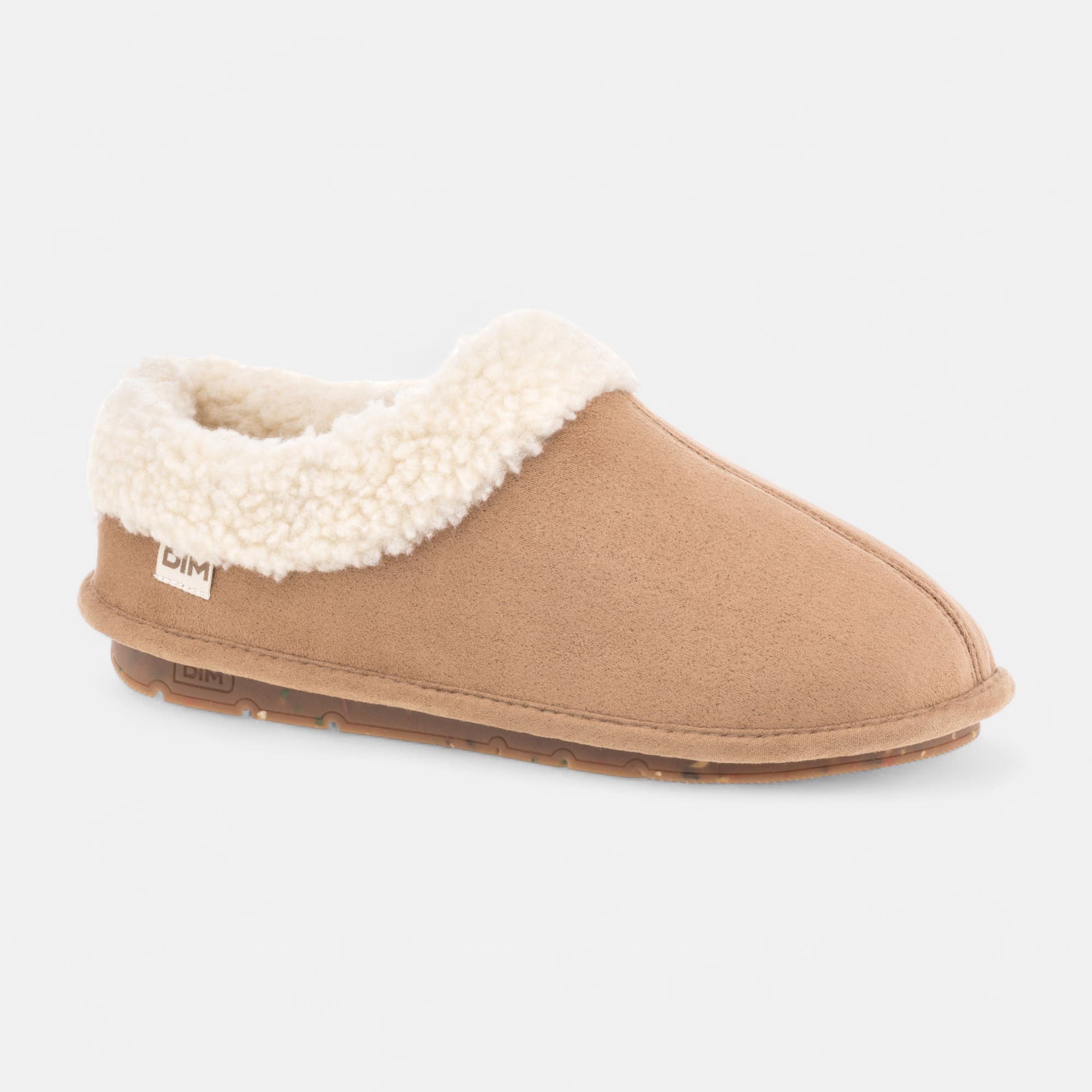Pantoufles pieds sensibles Femme camel