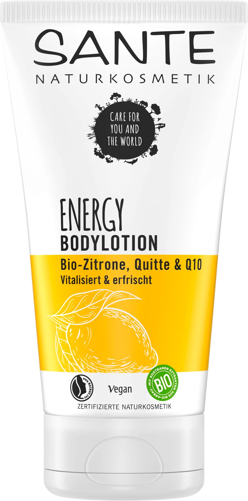Santé naturally.  ENERGY Bodylotion Bio-Zitrone & Quitte, 150 ml