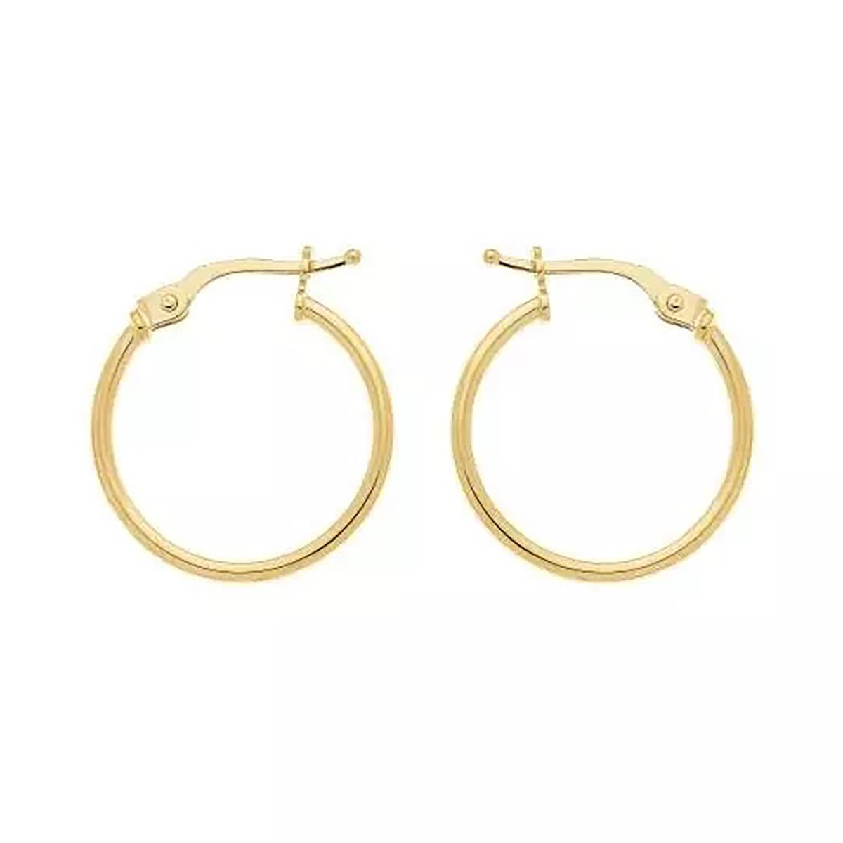 Créoles Brillaxis or jaune 9 carats diamètre 15 mm