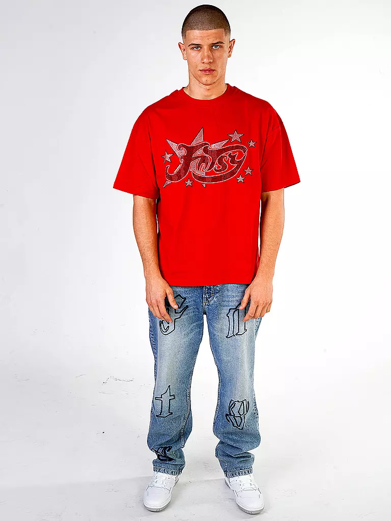 FNTSY T-Shirt STAR dunkelrot