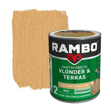 Rambo Pantserbeits Vlonder & Terras mat transparant natural teak 1 liter