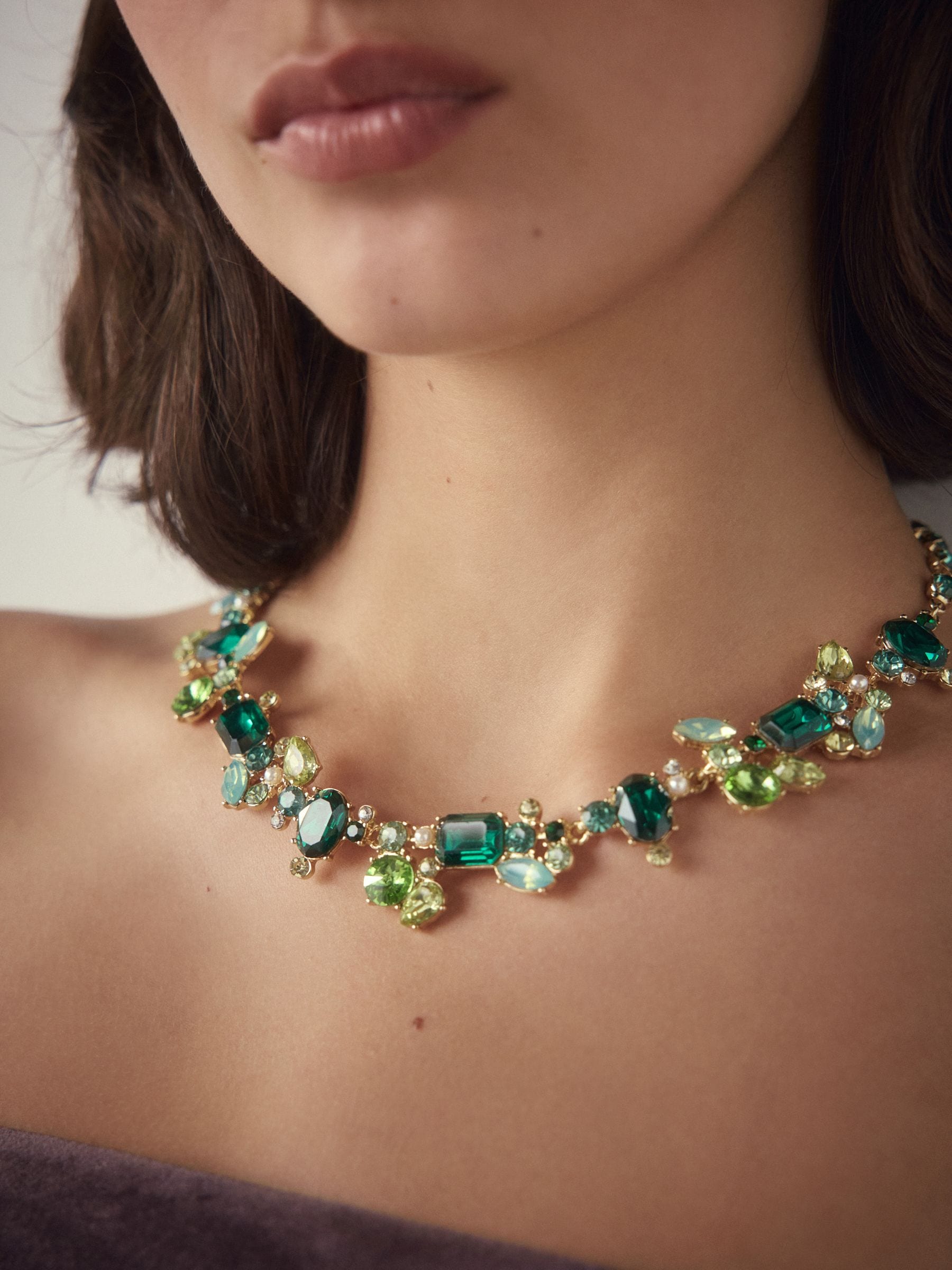 Groen - Statement Jewel Necklace