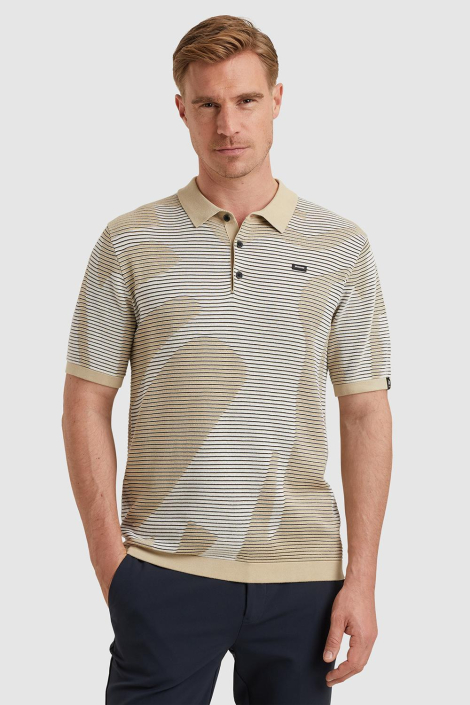 Vanguard beige heren polo