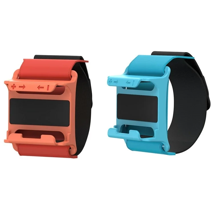 (2er Set) Verstellbares Armband und Beinschlaufen für Sport kompatibel mit Nintendo Switch 2 Controller - Blau / Rot